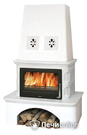 Печь-камин ABX Laponie II OX, перламутр в Костроме